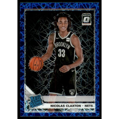 2019-20 Donruss Optic Blue Velocity #171 Nicolas Claxton RR