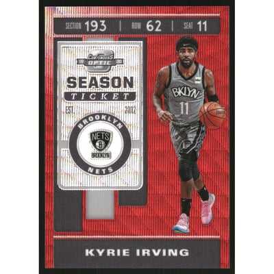 2019-20 Panini Contenders Optic Red Wave #22 Kyrie Irving