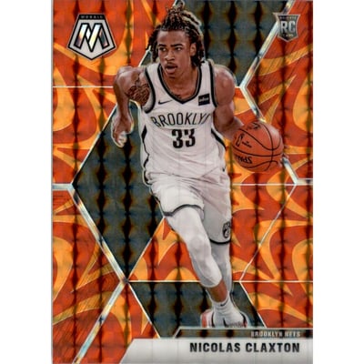 2019-20 Panini Mosaic Mosaic Orange Reactive #236 Nicolas Claxton