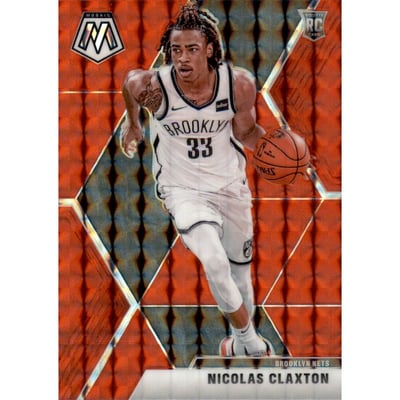 2019-20 Panini Mosaic Mosaic Red #236 Nicolas Claxton