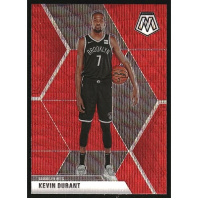2019-20 Panini Mosaic Mosaic Red Wave #1 Kevin Durant