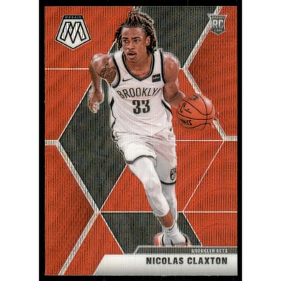 2019-20 Panini Mosaic Mosaic Red Wave #236 Nicolas Claxton