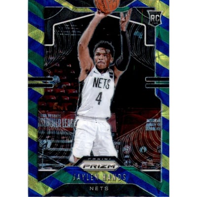 2019-20 Panini Prizm Prizms Choice Blue Yellow and Green #293 Jaylen Hands
