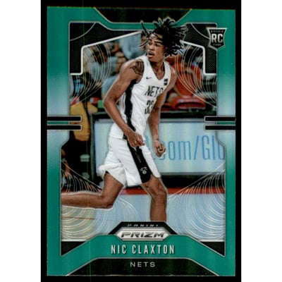 2019-20 Panini Prizm Prizms Green #292 Nicolas Claxton