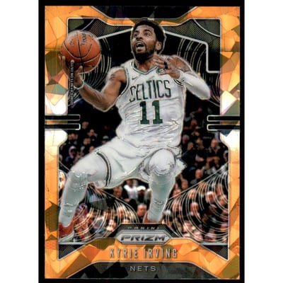 2019-20 Panini Prizm Prizms Orange Ice #201 Kyrie Irving