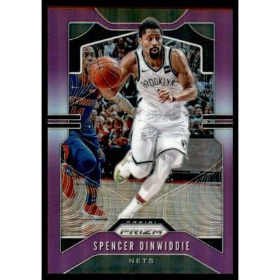 2019-20 Panini Prizm Prizms Purple #48 Spencer Dinwiddie