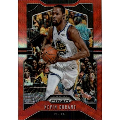2019-20 Panini Prizm Prizms Ruby Wave #210 Kevin Durant