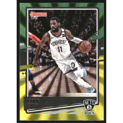 2020-21 Donruss Holo Green and Yellow Laser #59 Kyrie Irving