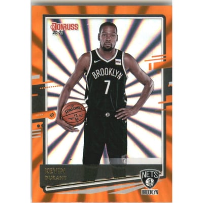 2020-21 Donruss Holo Orange Laser #93 Kevin Durant