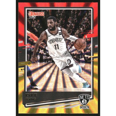 2020-21 Donruss Holo Red and Gold Laser #59 Kyrie Irving