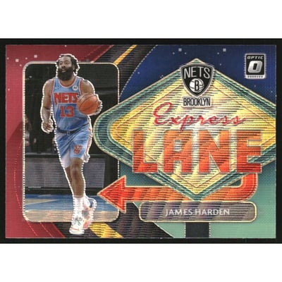 2020-21 Donruss Optic Express Lane Red Wave #25 James Harden