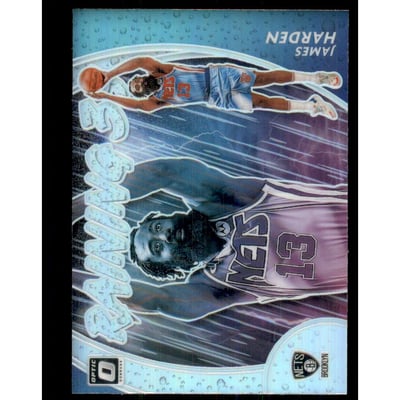 2020-21 Donruss Optic Raining 3s Holo #10 James Harden