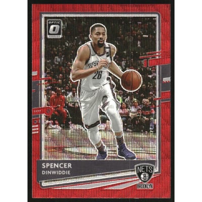 2020-21 Donruss Optic Red Wave #43 Spencer Dinwiddie
