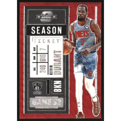 2020-21 Panini Contenders Optic Red Wave #49 Kevin Durant
