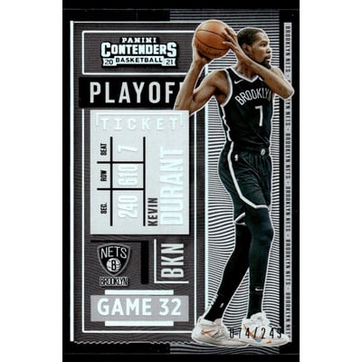 2020-21 Panini Contenders Playoff Ticket #49 Kevin Durant