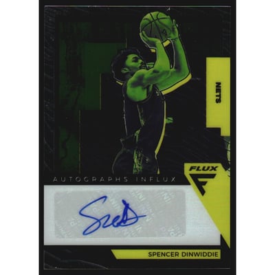 2020-21 Panini Flux Influx Autographs #21 Spencer Dinwiddie