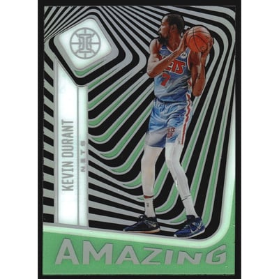 2020-21 Panini Illusions Amazing Emerald #5 Kevin Durant