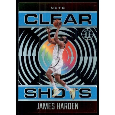 2020-21 Panini Illusions Clear Shots Sapphire #11 James Harden