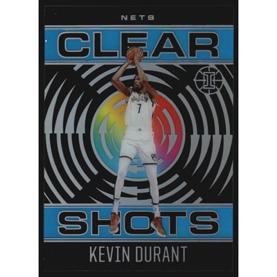 2020-21 Panini Illusions Clear Shots Sapphire #20 Kevin Durant