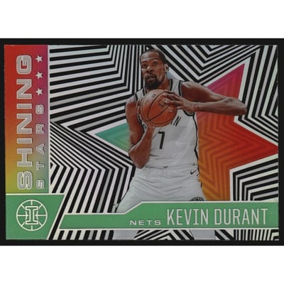 2020-21 Panini Illusions Shining Stars Emerald #10 Kevin Durant