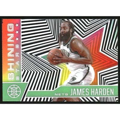 2020-21 Panini Illusions Shining Stars Emerald #6 James Harden
