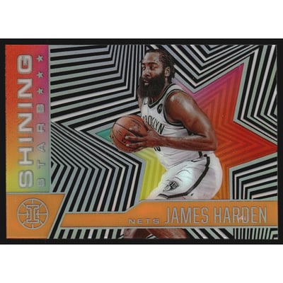 2020-21 Panini Illusions Shining Stars Orange #6 James Harden