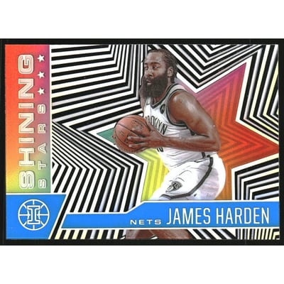 2020-21 Panini Illusions Shining Stars Sapphire #6 James Harden