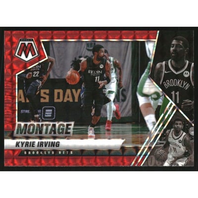 2020-21 Panini Mosaic Montage Mosaic Red #13 Kyrie Irving