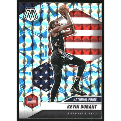 2020-21 Panini Mosaic Mosaic Reactive Blue #248 Kevin Durant