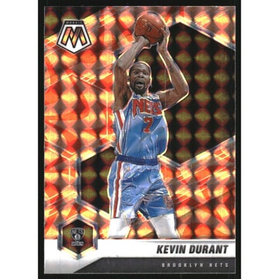 2020-21 Panini Mosaic Mosaic Reactive Orange #7 Kevin Durant