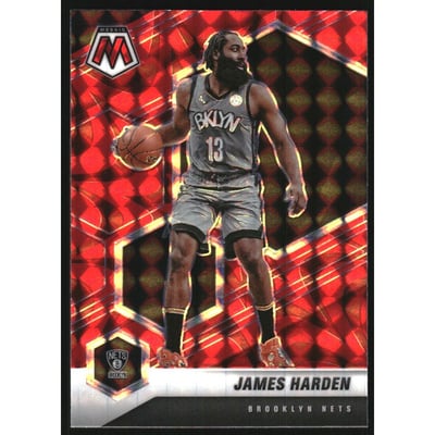 2020-21 Panini Mosaic Mosaic Reactive Red #173 James Harden