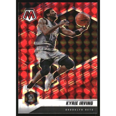 2020-21 Panini Mosaic Mosaic Reactive Red #198 Kyrie Irving