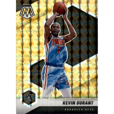 2020-21 Panini Mosaic Mosaic Reactive Yellow #7 Kevin Durant