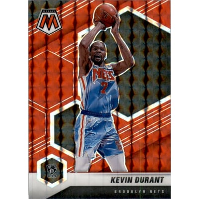 2020-21 Panini Mosaic Mosaic Red #7 Kevin Durant