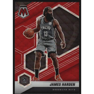 2020-21 Panini Mosaic Mosaic Red Wave #173 James Harden