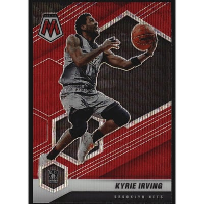 2020-21 Panini Mosaic Mosaic Red Wave #198 Kyrie Irving