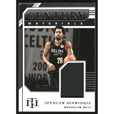 2020-21 Panini National Treasures Century Materials #9 Spencer Dinwiddie/99