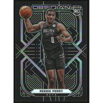 2020-21 Panini Obsidian Electric Etch Green #183 Reggie Perry