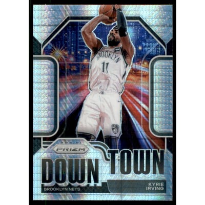 2020-21 Panini Prizm Downtown Bound Prizms Hyper #23 Kyrie Irving
