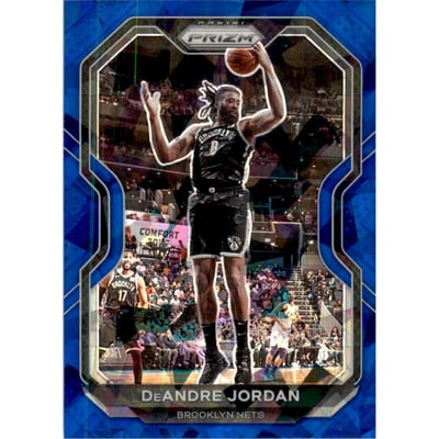 2020-21 Panini Prizm Prizms Blue Ice #130 DeAndre Jordan