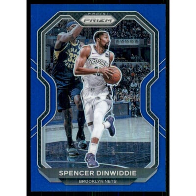 2020-21 Panini Prizm Prizms Blue #12 Spencer Dinwiddie
