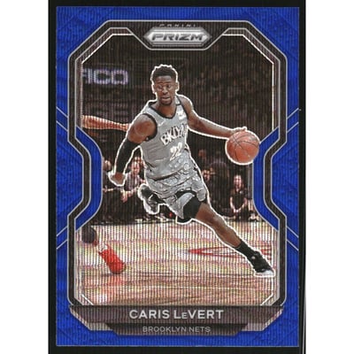 2020-21 Panini Prizm Prizms Blue Wave #162 Caris LeVert