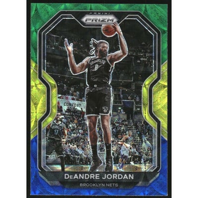 2020-21 Panini Prizm Prizms Choice Blue Yellow and Green #130 DeAndre Jordan
