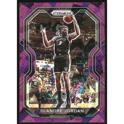 2020-21 Panini Prizm Prizms Purple Ice #130 DeAndre Jordan