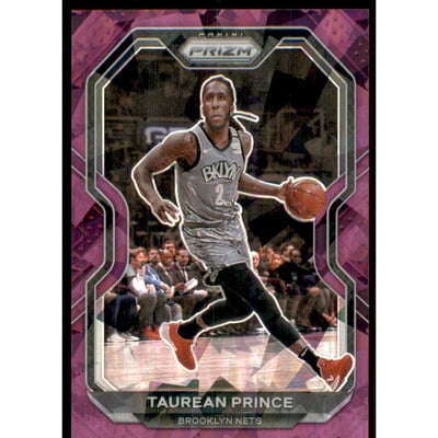 2020-21 Panini Prizm Prizms Purple Ice #150 Taurean Prince