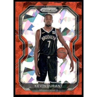 2020-21 Panini Prizm Prizms Red Ice #81 Kevin Durant