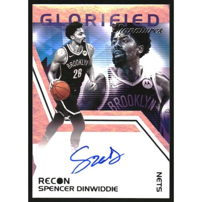 2020-21 Panini Recon Glorified Signatures #50 Spencer Dinwiddie
