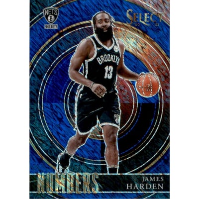 2020-21 Select Numbers Prizms Blue #11 James Harden
