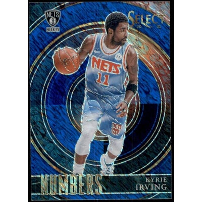 2020-21 Select Numbers Prizms Blue #28 Kyrie Irving
