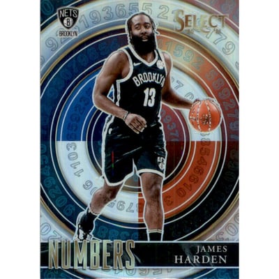 2020-21 Select Numbers Prizms Silver #11 James Harden